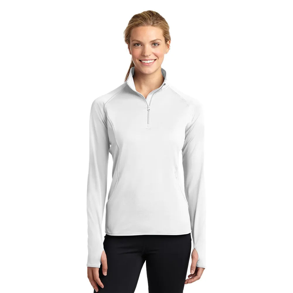 Sport-Tek Women's Sport-Wick Stretch 1/4-Zip Pullover Decorated