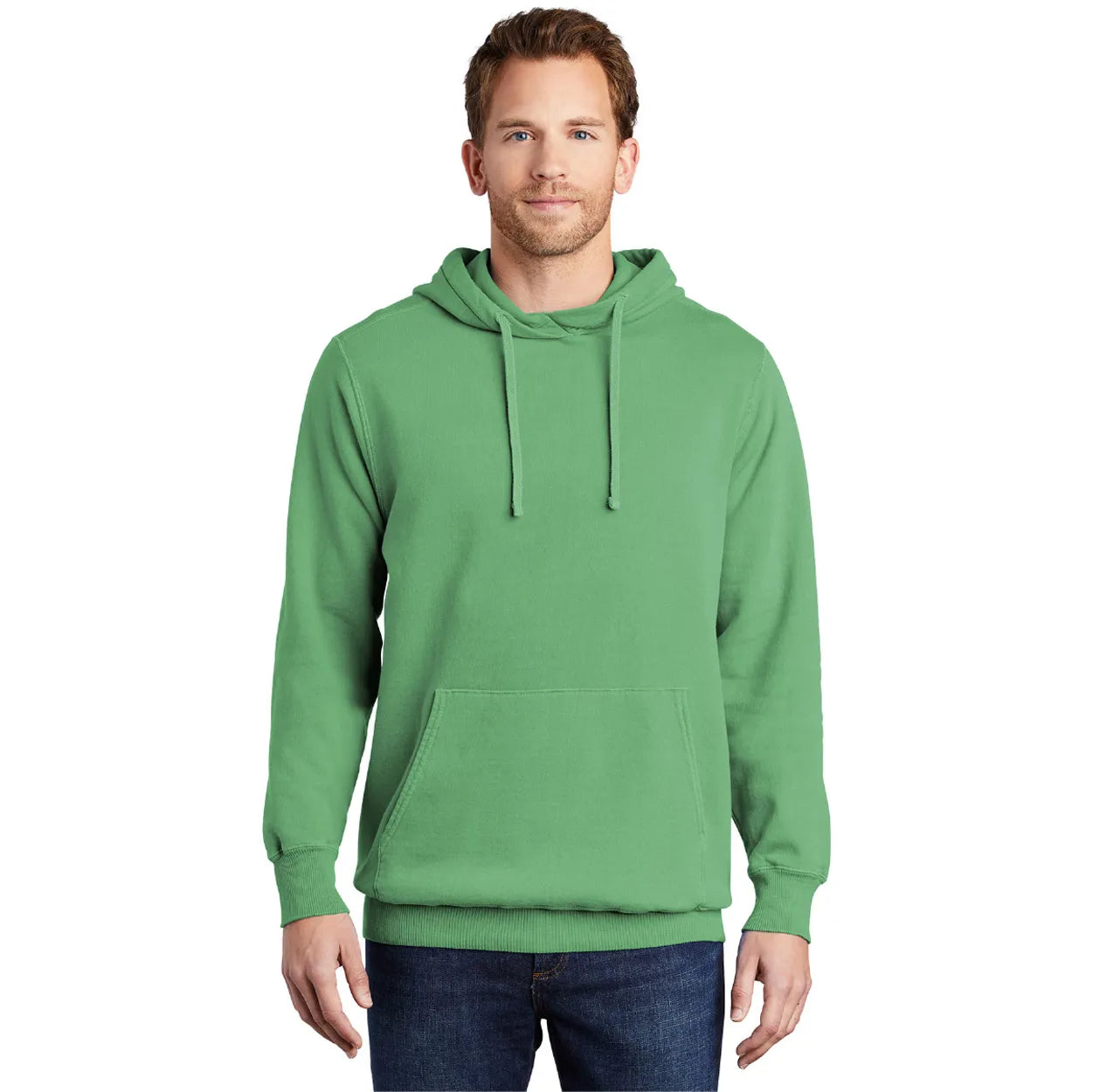 Port & Company Beach Wash Garment-Dyed Pullover Hooded Sweatshirt Decorated
