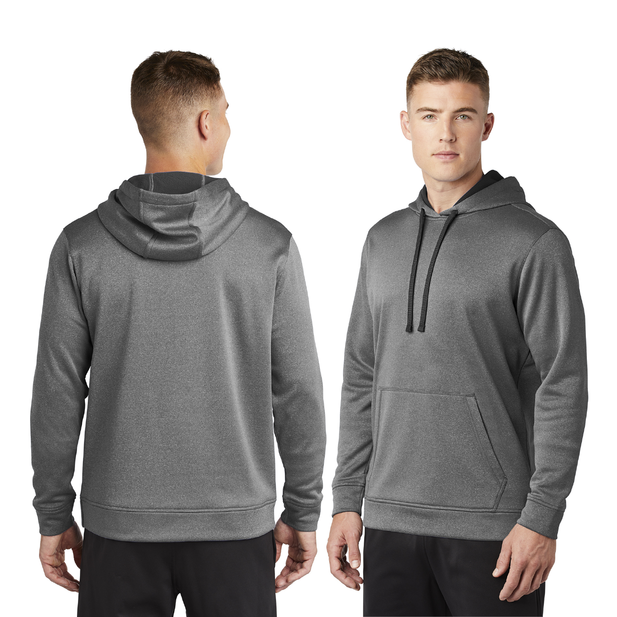 Sport-Tek PosiCharge Sport-Wick Heather Fleece Hooded Pullover Decorated