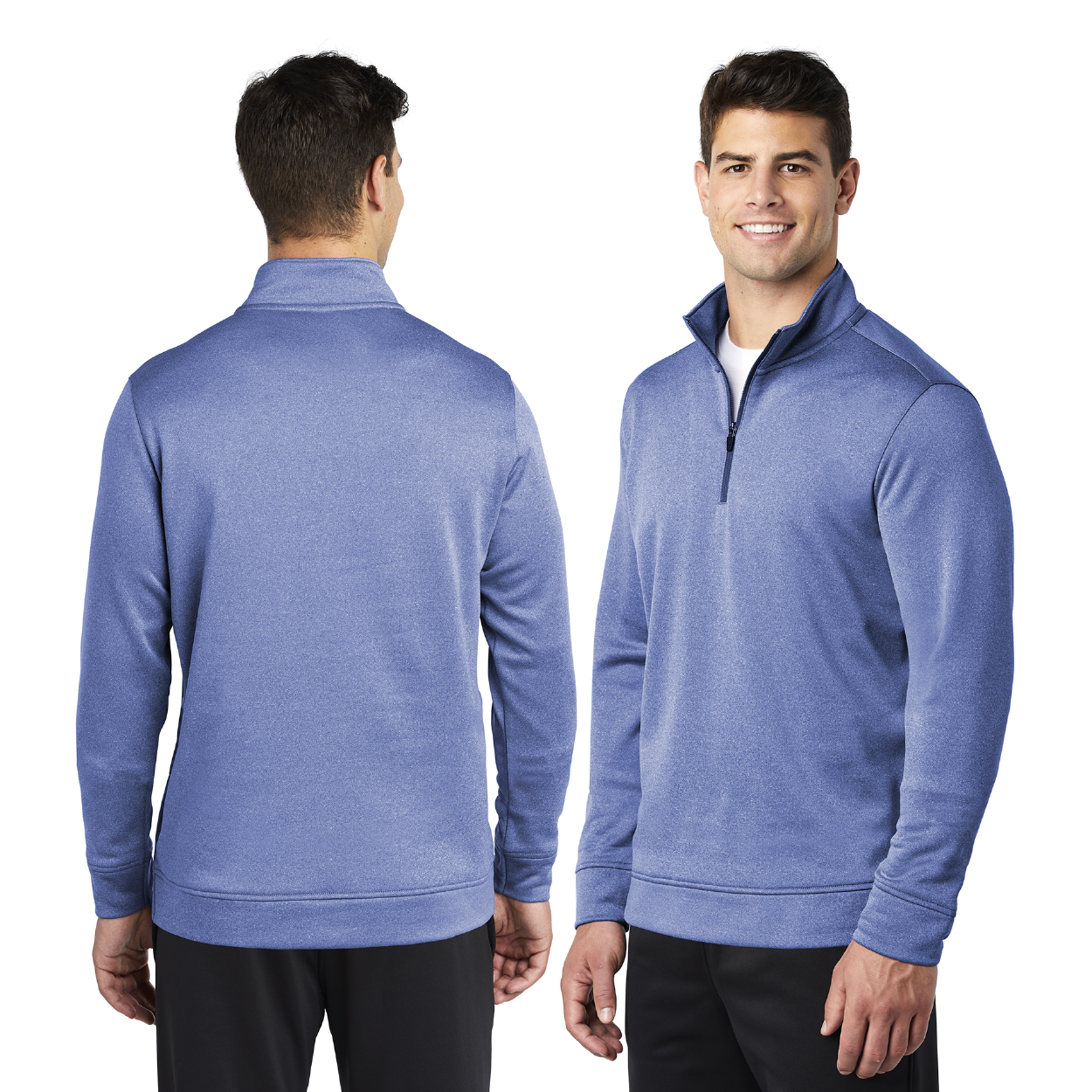 Sport-Tek PosiCharge Sport-Wick Heather Fleece 1/4-Zip Pullover Decorated