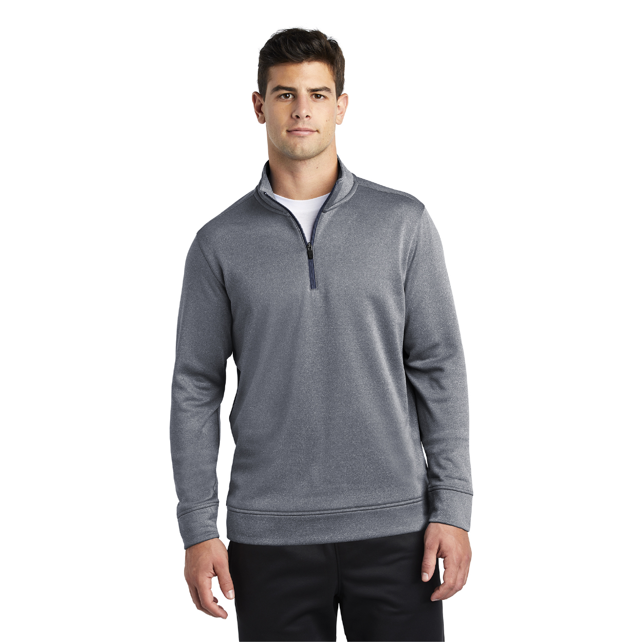 Sport-Tek PosiCharge Sport-Wick Heather Fleece 1/4-Zip Pullover Decorated