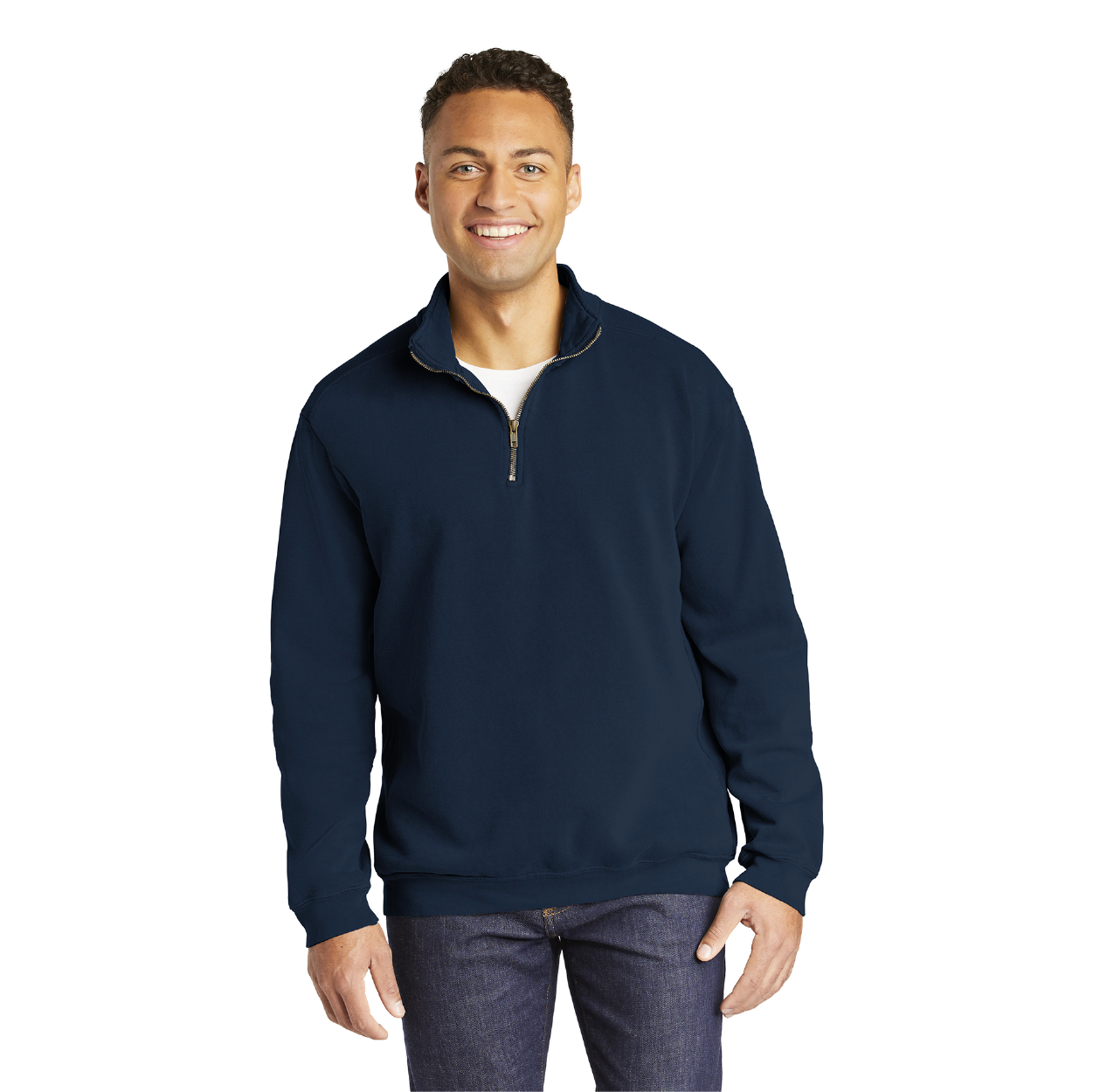 Comfort Colors Ring Spun 1/4-Zip Sweatshirt Embroidered