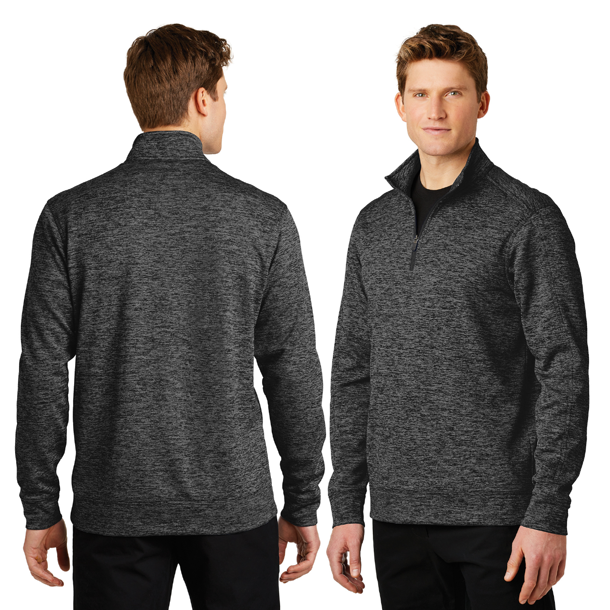Sport-Tek PosiCharge Electric Heather Fleece 1/4-Zip Pullover Decorated