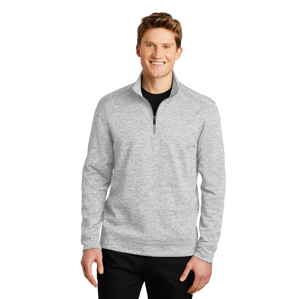 Sport-Tek PosiCharge Electric Heather Fleece 1/4-Zip Pullover Decorated