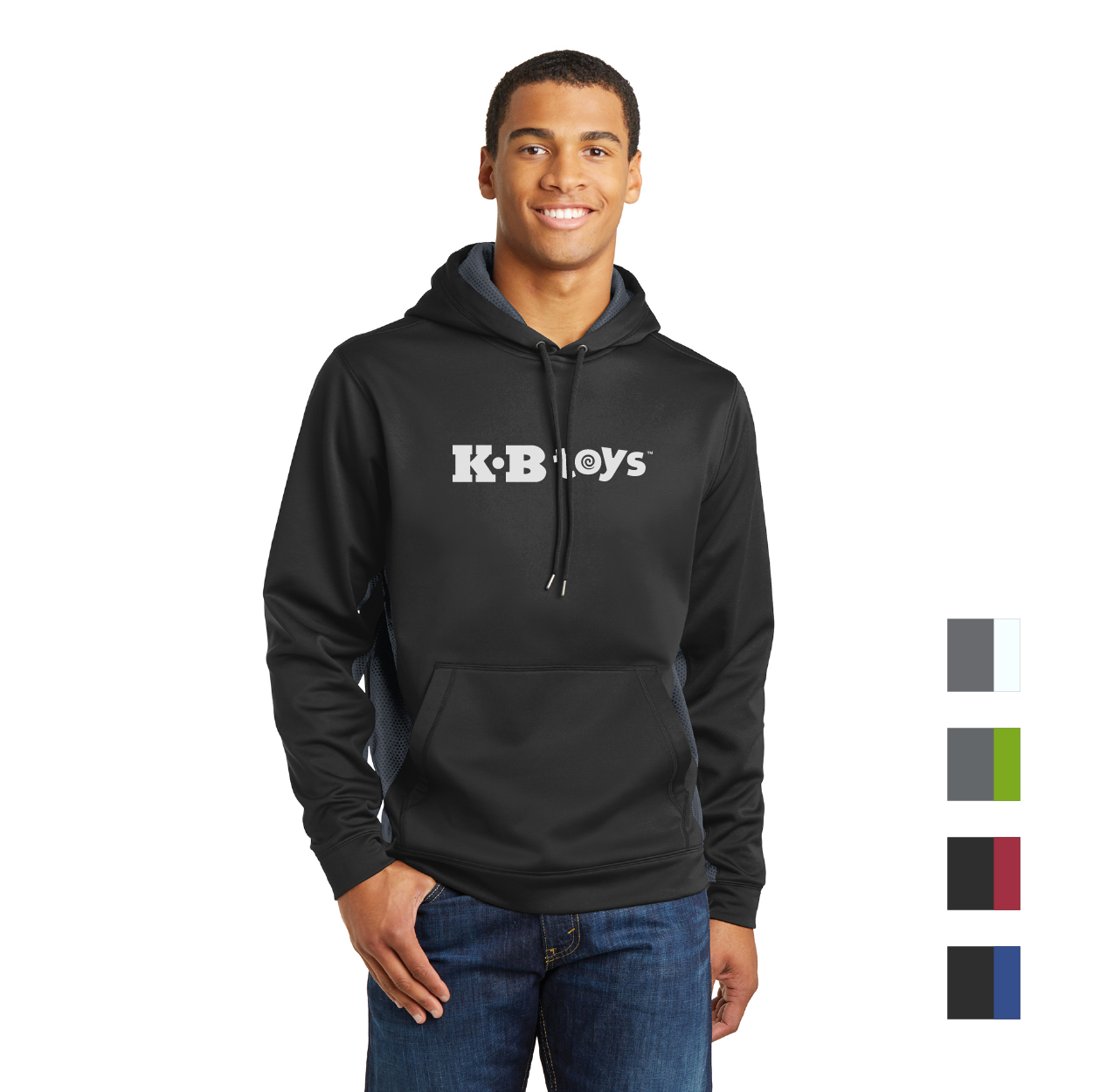 Sport-Tek Sport-Wick CamoHex Fleece Colorblock Hooded Pullover Decorated - Custom Logo