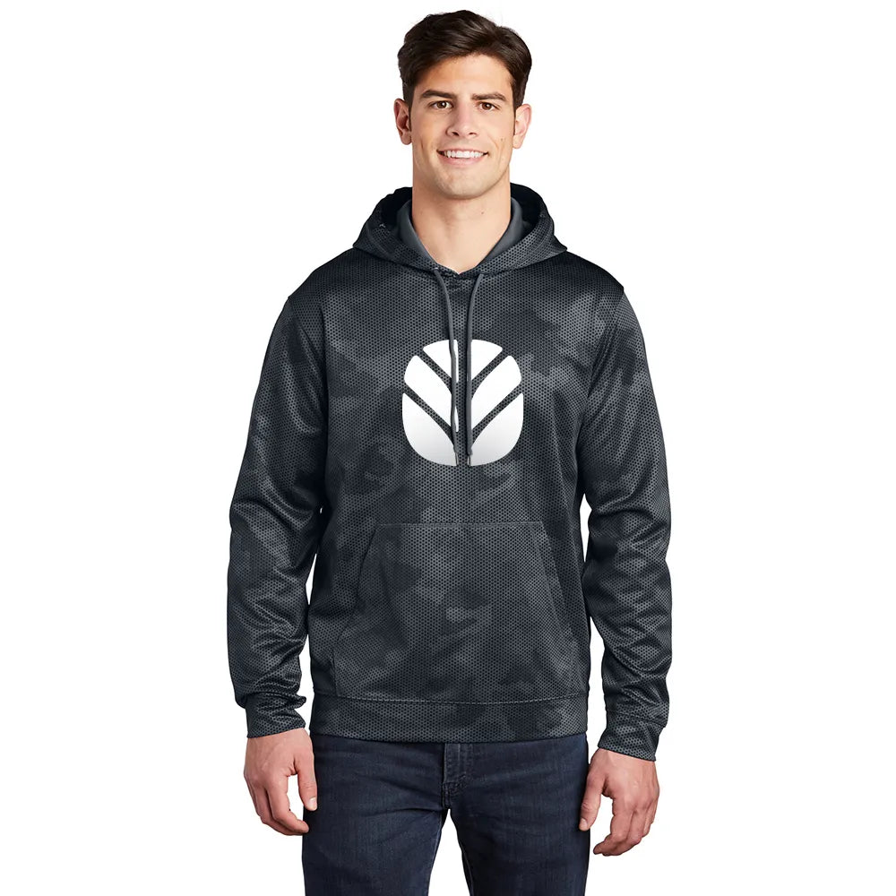 Sport-Tek Sport-Wick CamoHex Fleece Hooded Pullover Decorated - Custom Logo