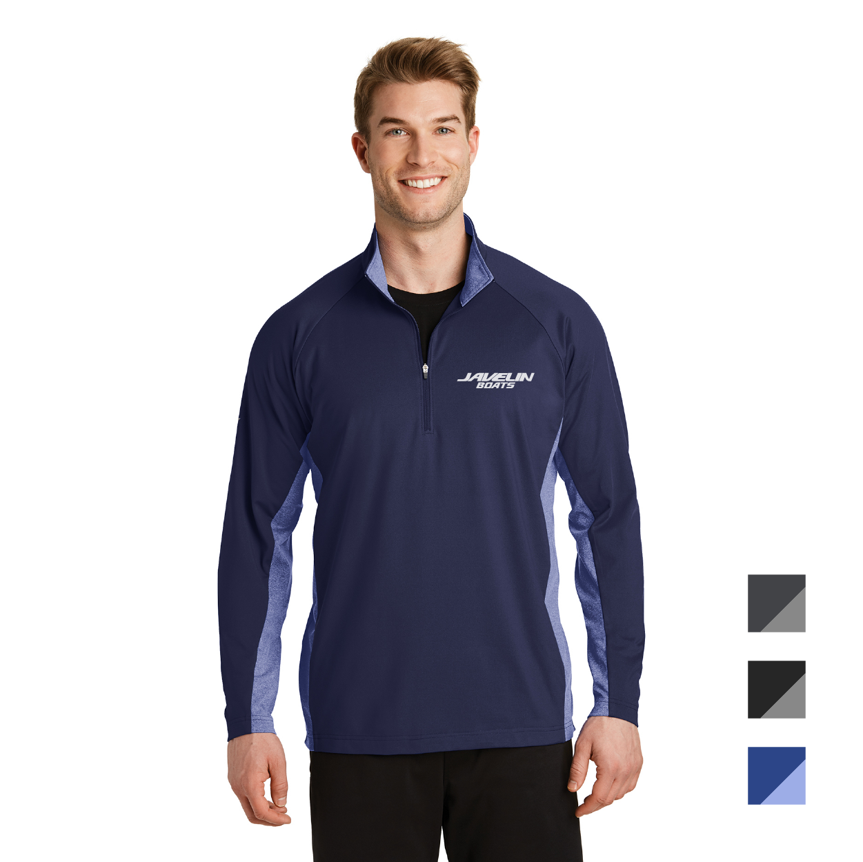 Sport-Tek Sport-Wick Stretch Contrast 1/4-Zip Pullover Decorated - Custom Logo