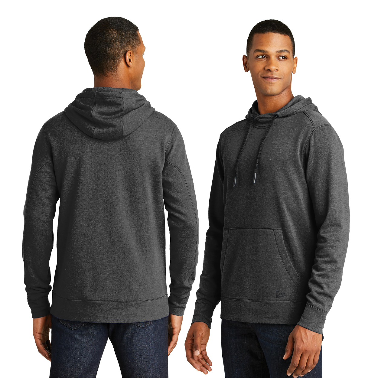 New Era Tri-Blend Fleece Pullover Hoodie Decorated