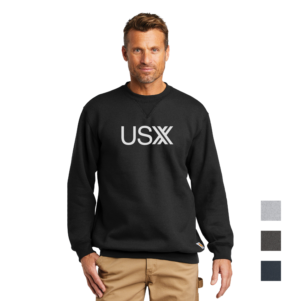 Carhartt Midweight Crewneck Sweatshirt Decorated - Custom Logo