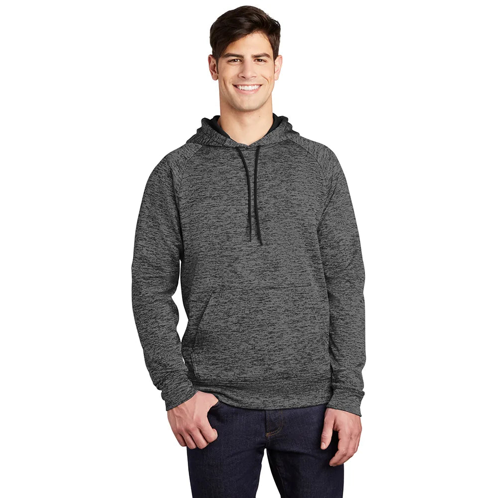 Sport-Tek PosiCharge Electric Heather Fleece Hooded Pullover Decorated