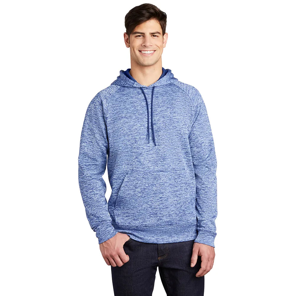 Sport-Tek PosiCharge Electric Heather Fleece Hooded Pullover Decorated