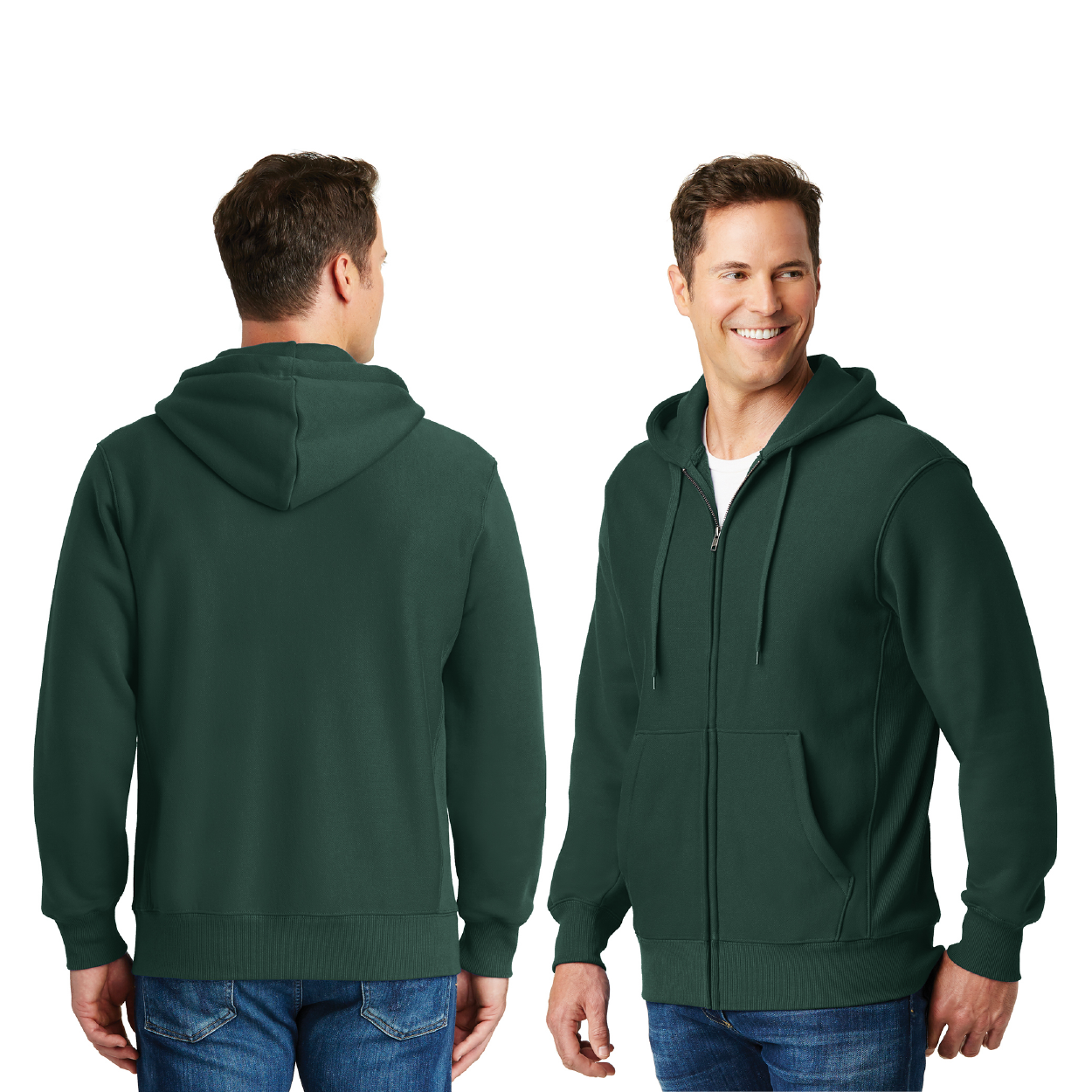 Sport-Tek Super Heavyweight Full-Zip Hooded Sweatshirt Decorated