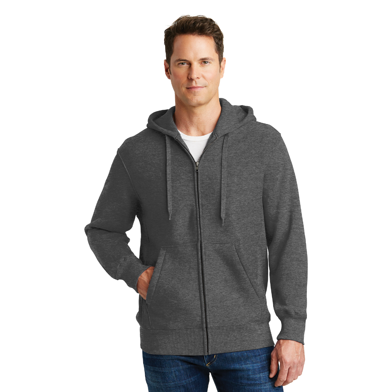 Sport-Tek Super Heavyweight Full-Zip Hooded Sweatshirt Decorated
