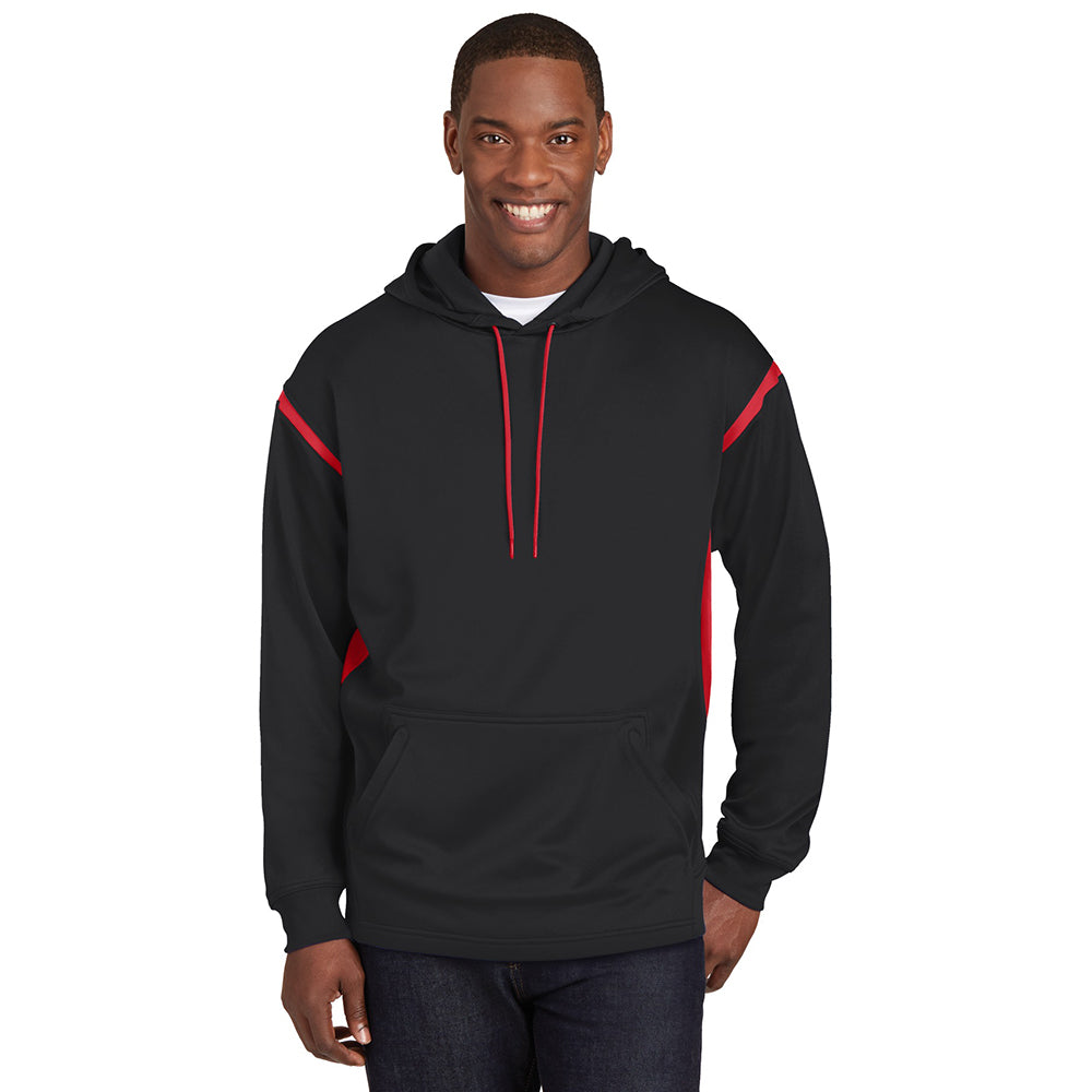 Sport-Tek Tech Fleece Colorblock Hooded Sweatshirt Decorated