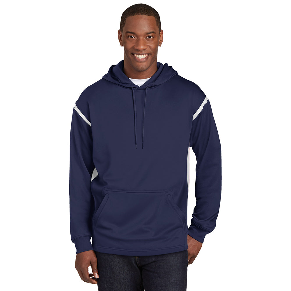 Sport-Tek Tech Fleece Colorblock Hooded Sweatshirt Decorated