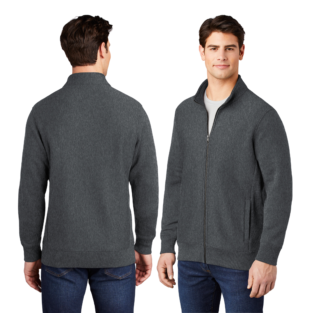 Sport-Tek Super Heavyweight Full-Zip Sweatshirt Decorated - Black