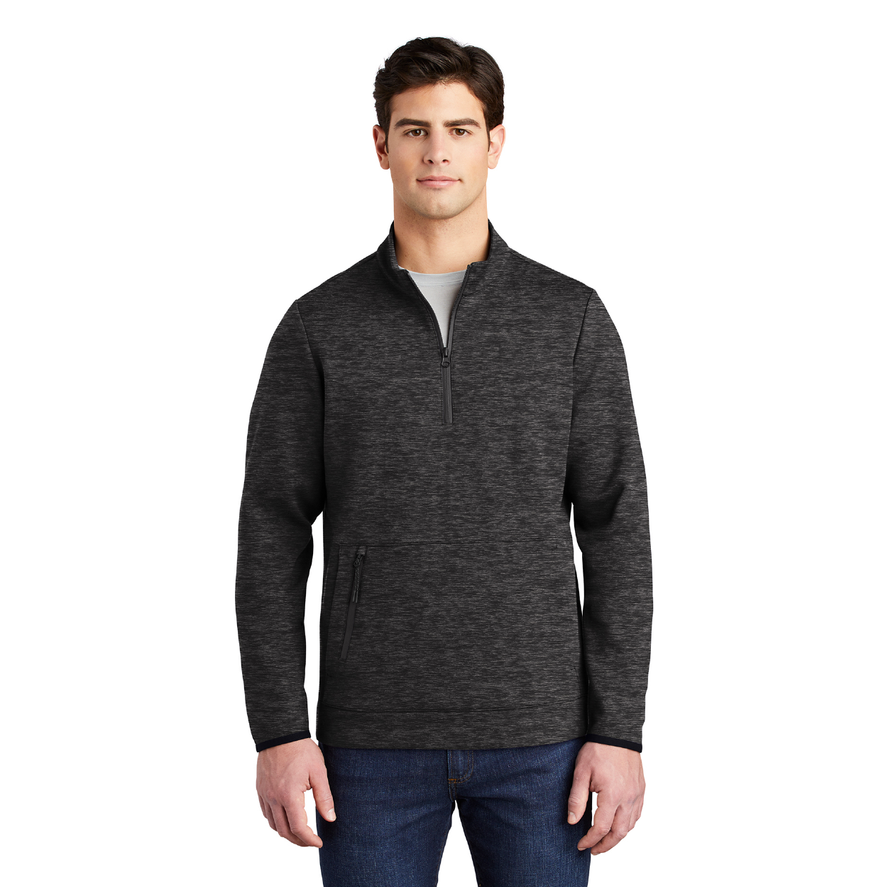 Sport-Tek Triumph 1/4-Zip Pullover Decorated - Dark Grey Heather