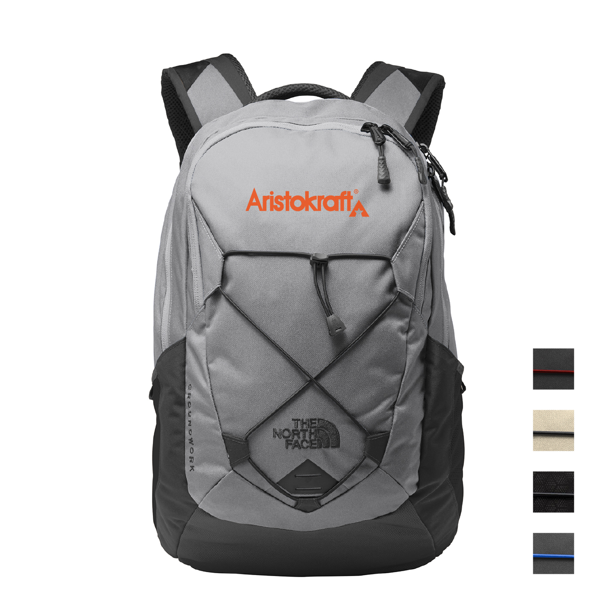 The North Face Groundwork Backpack Embroidered - Mid Grey/Asphalt Grey (PMS COOL GREY 8C)