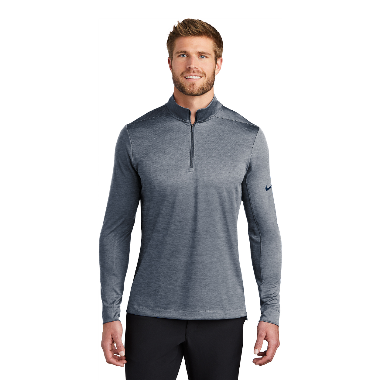 Nike Dry 1/2-Zip Cover-Up Embroidered - Gym Blue (PMS 2380C)