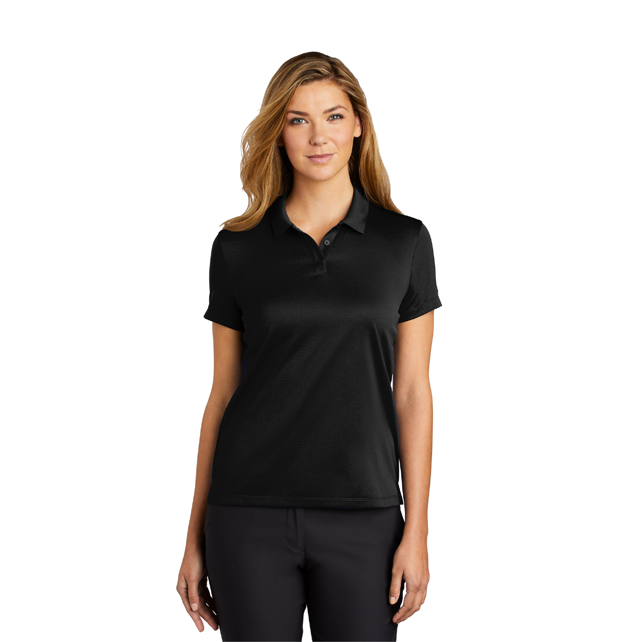 Nike Women's Dry Essential Solid Embroidered Polo - Midnight Navy Blue (PMS 2767C)