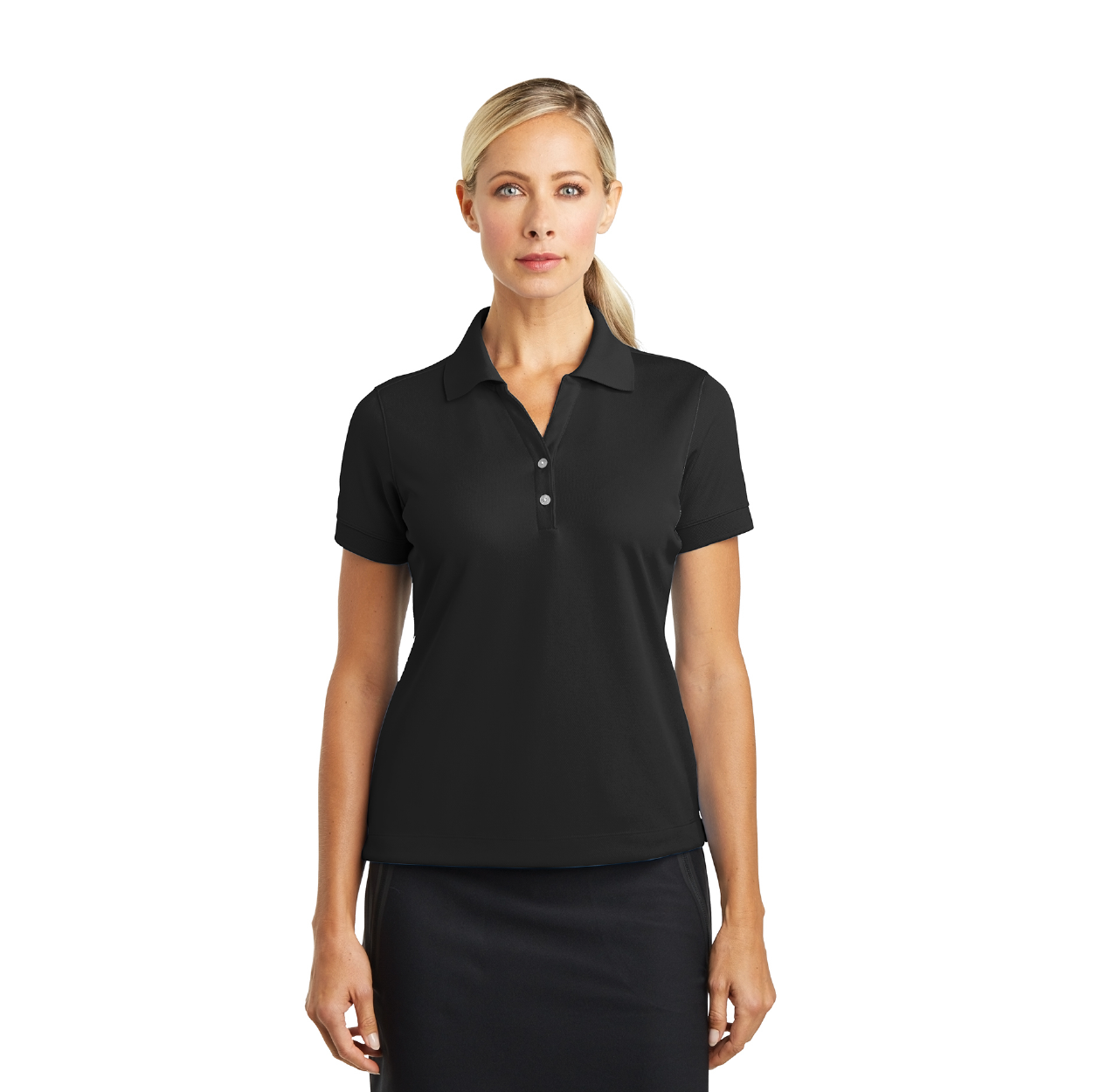 Nike Women's Dri-FIT Classic Embroidered Polo - Midnight Navy Blue
