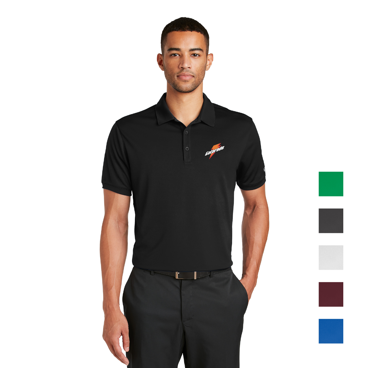 Nike Dri-FIT Players Modern Fit Embroidered Polo - Anthracite Grey