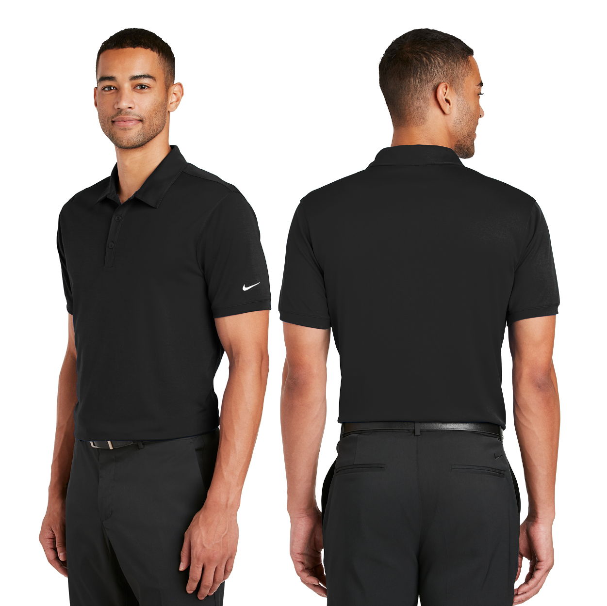 Nike Dri-FIT Players Modern Fit Embroidered Polo - Black