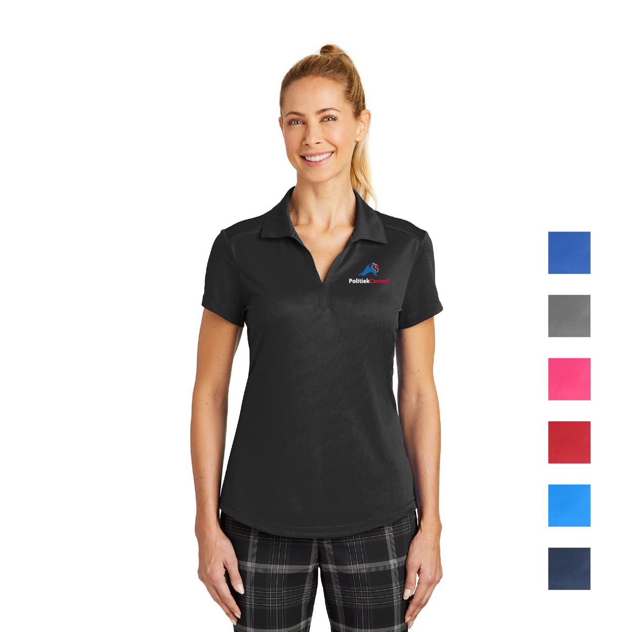 Nike Women's Dri-FIT Legacy Embroidered Polo - Black