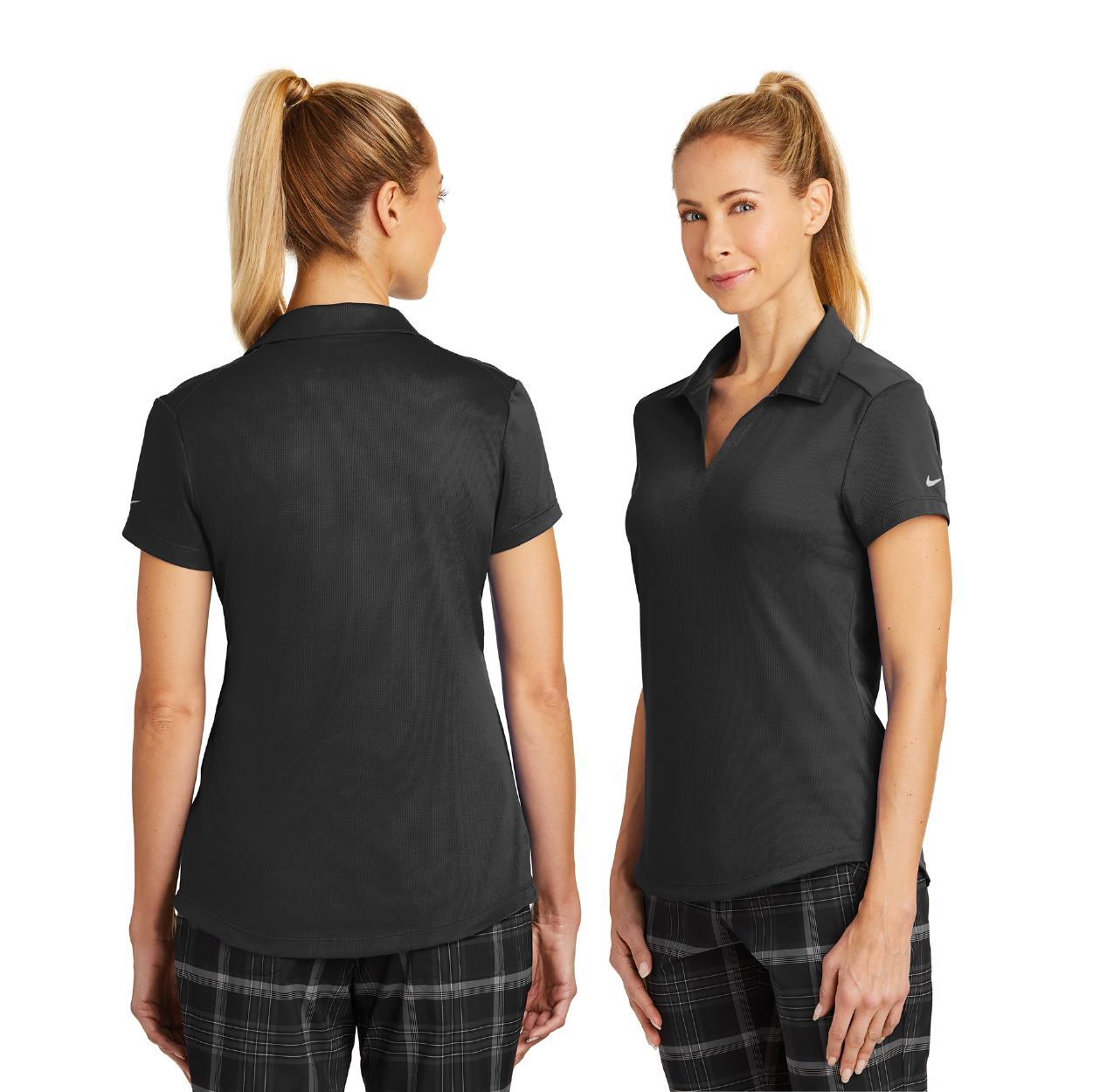 Nike Women's Dri-FIT Legacy Embroidered Polo - Dark Grey