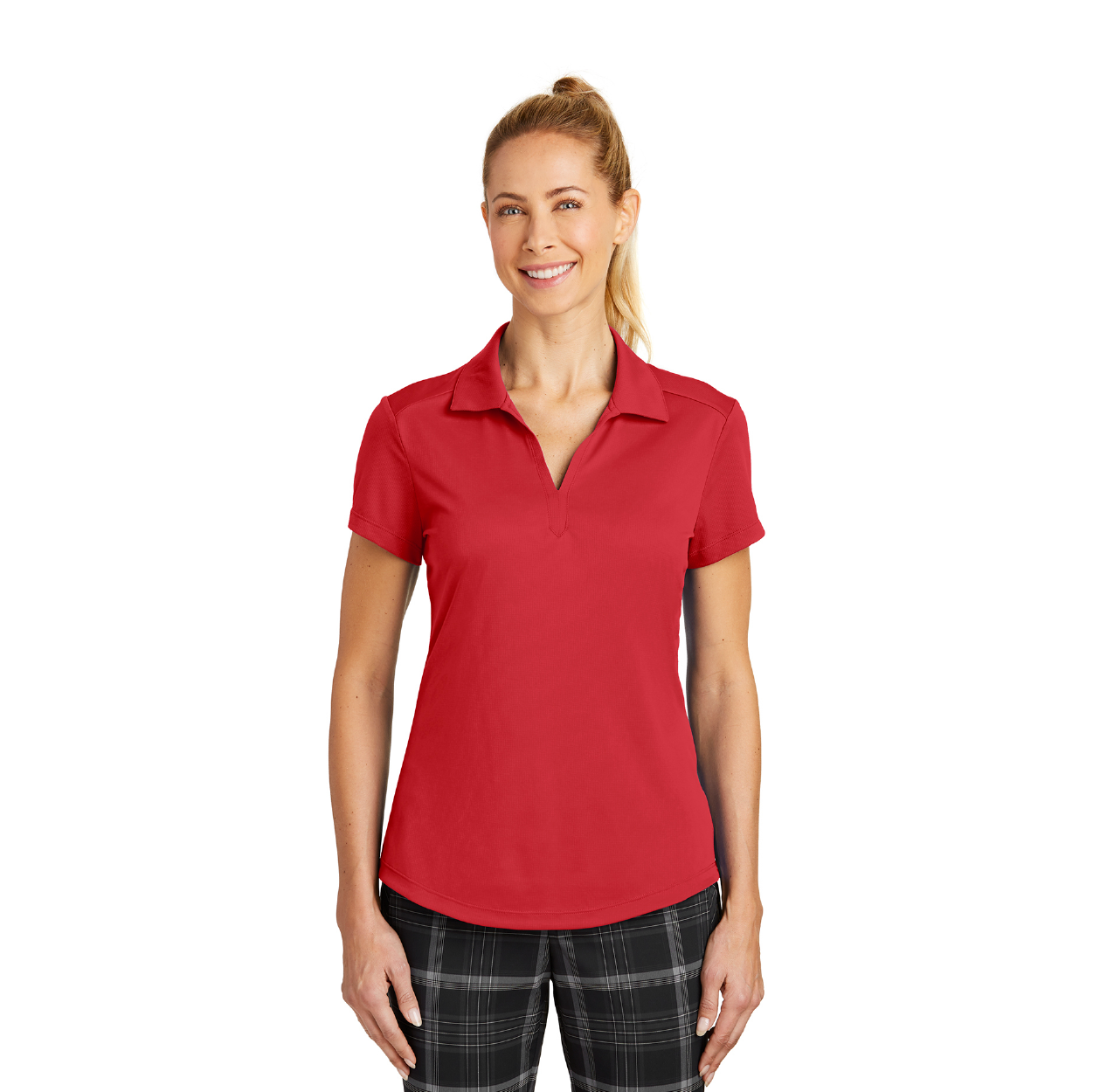 Nike Women's Dri-FIT Legacy Embroidered Polo - Light Photo Blue