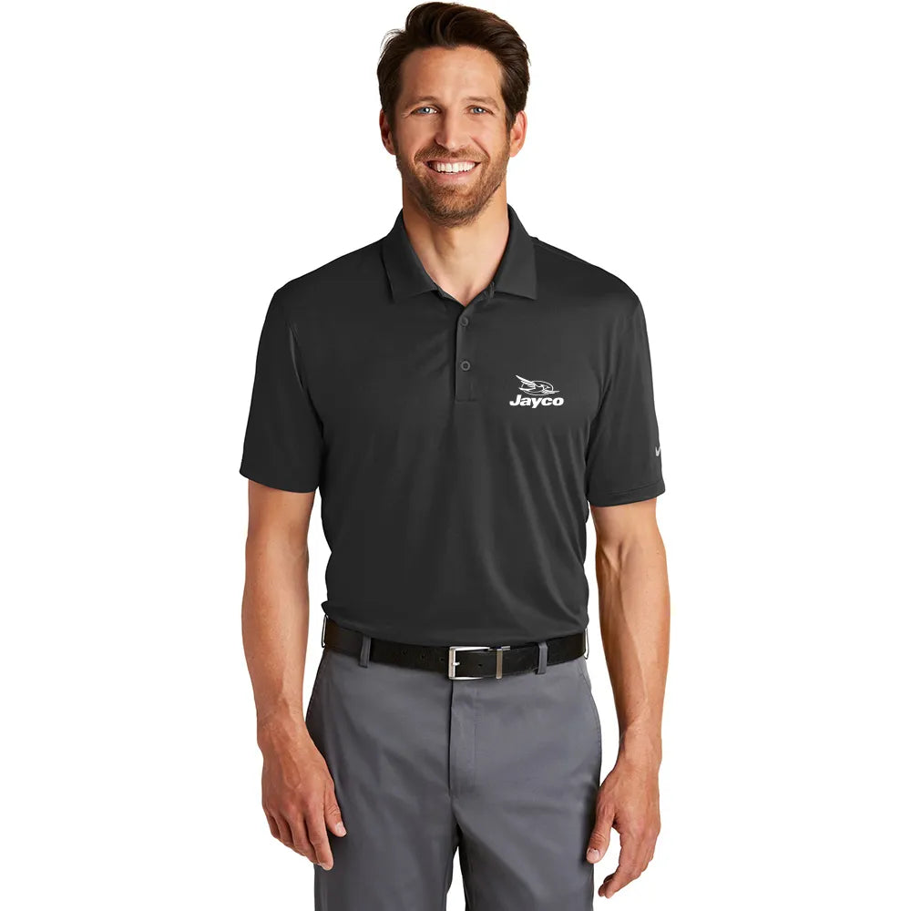 Nike Dri-FIT Legacy Embroidered Polo - Black