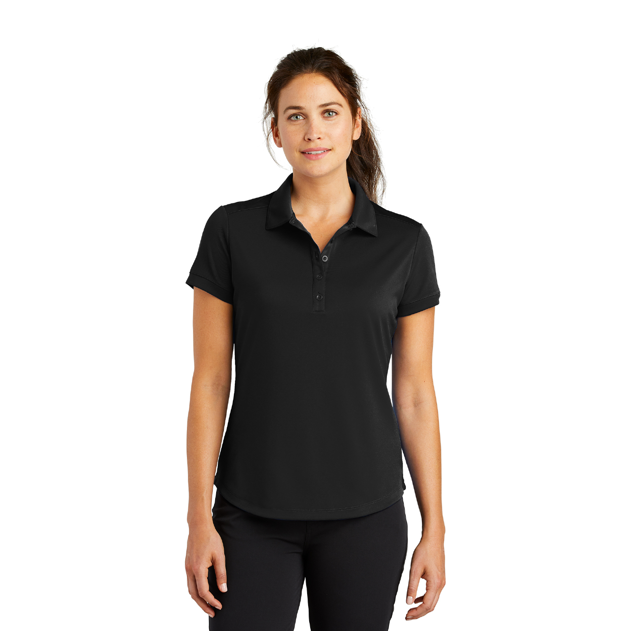 Nike Women's Dri-FIT Players Modern Fit Embroidered Polo - Gym Blue