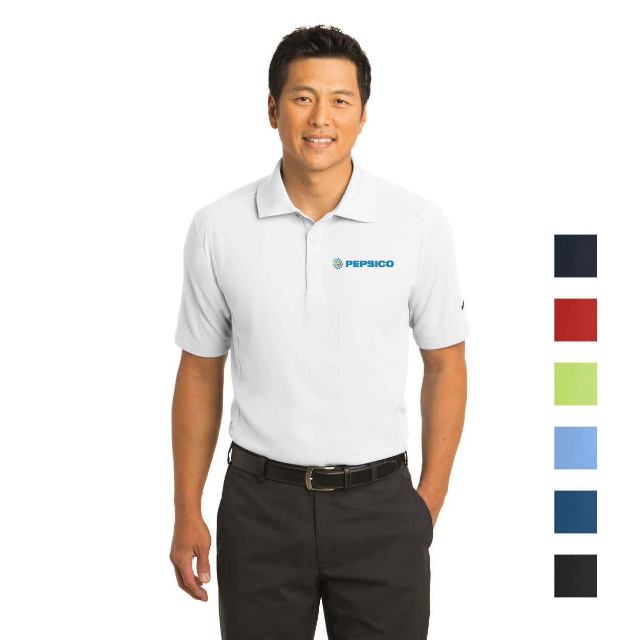 Nike Dri-FIT Classic Embroidered Polo - Black