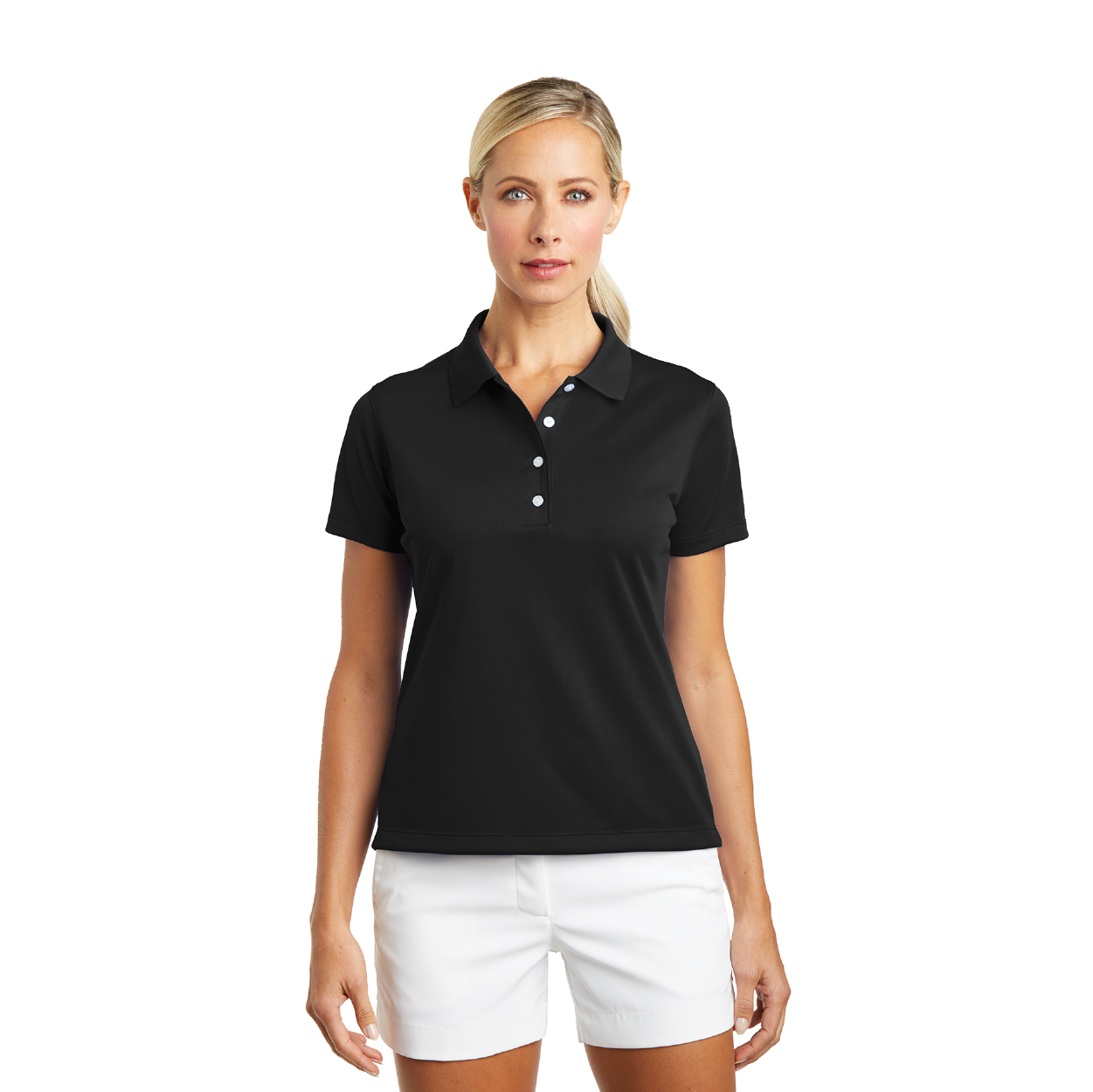 Nike Women's Tech Basic Dri-FIT Embroidered Polo - White