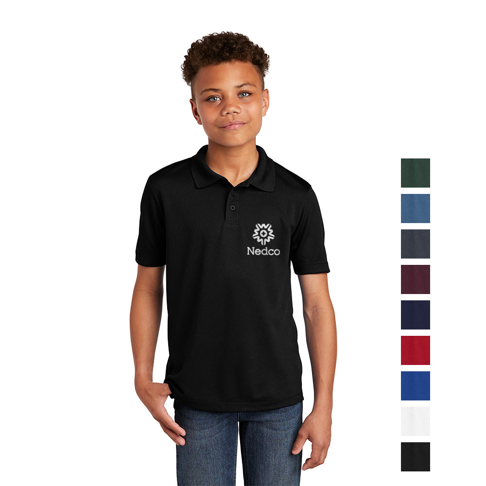 Port Authority h PosiCharge RacerMesh Embroidered Polo - White