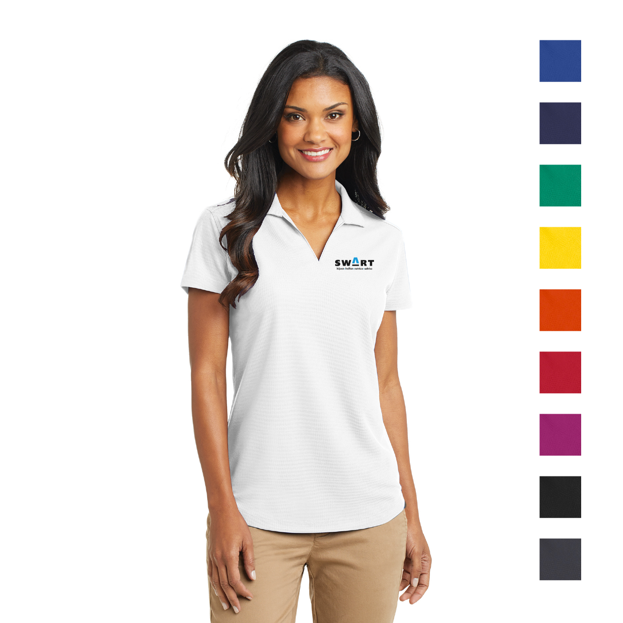 Port Authority Women's Dry Zone Grid Embroidered Polo - Yellow