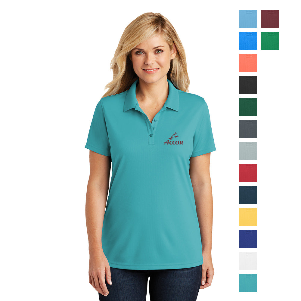 Port Authority Women's Dry Zone UV Micro-Mesh Embroidered Polo