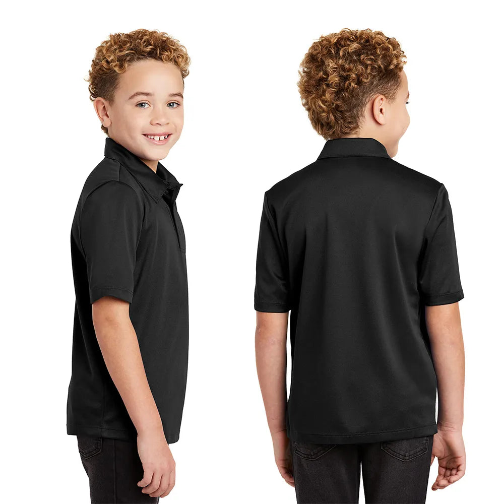 Port Authority Youth Silk Touch Performance Embroidered Polo