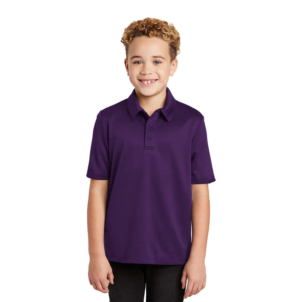 Port Authority Youth Silk Touch Performance Embroidered Polo