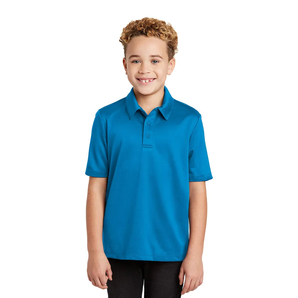 Port Authority Youth Silk Touch Performance Embroidered Polo