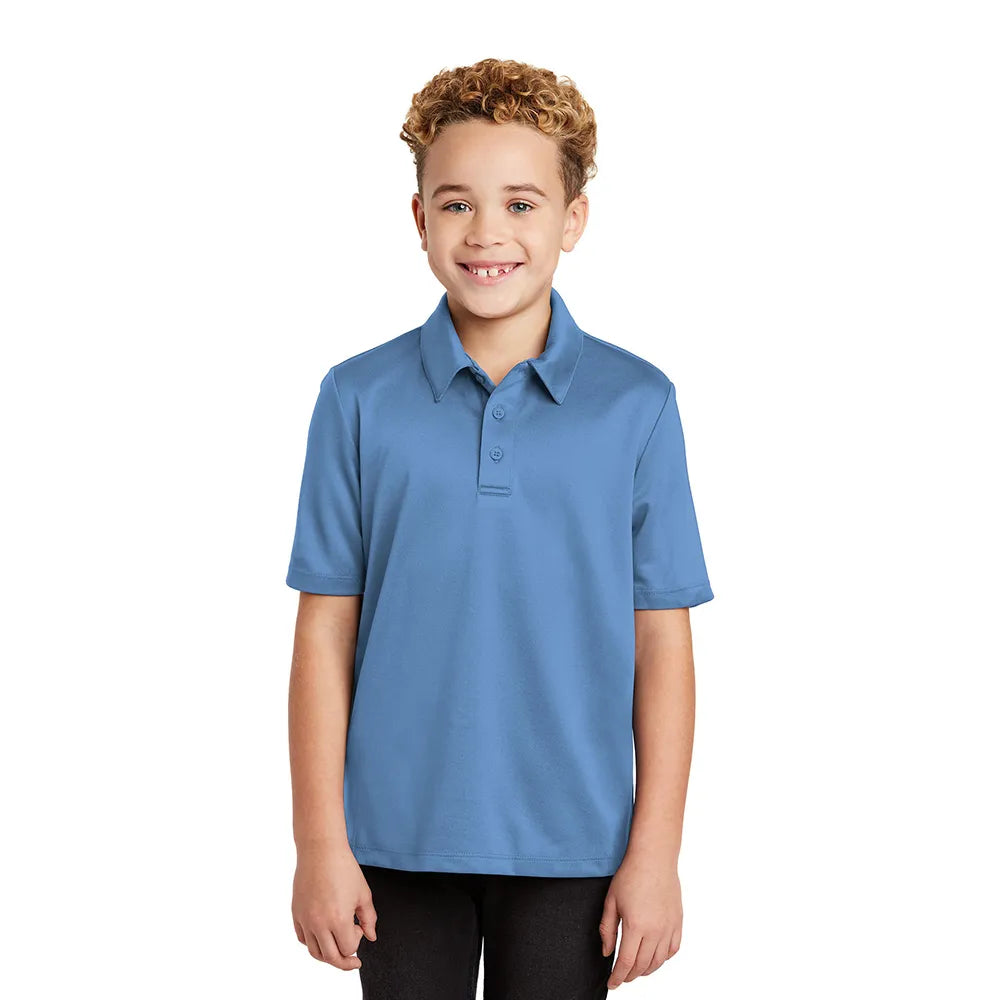 Port Authority Youth Silk Touch Performance Embroidered Polo