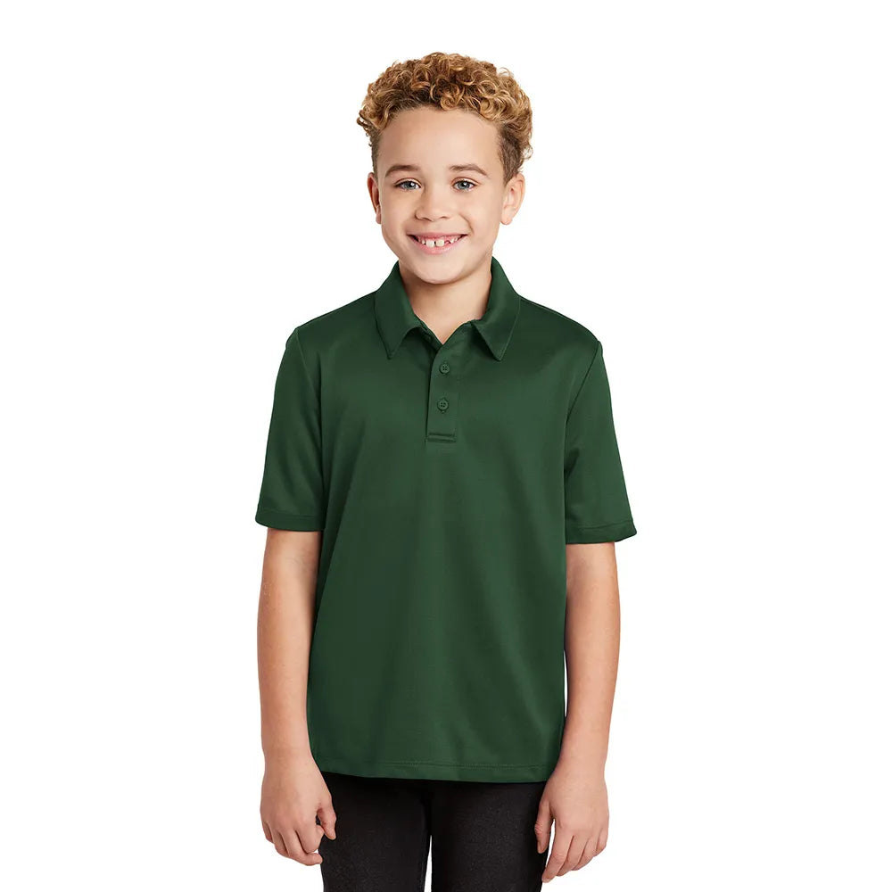 Port Authority Youth Silk Touch Performance Embroidered Polo