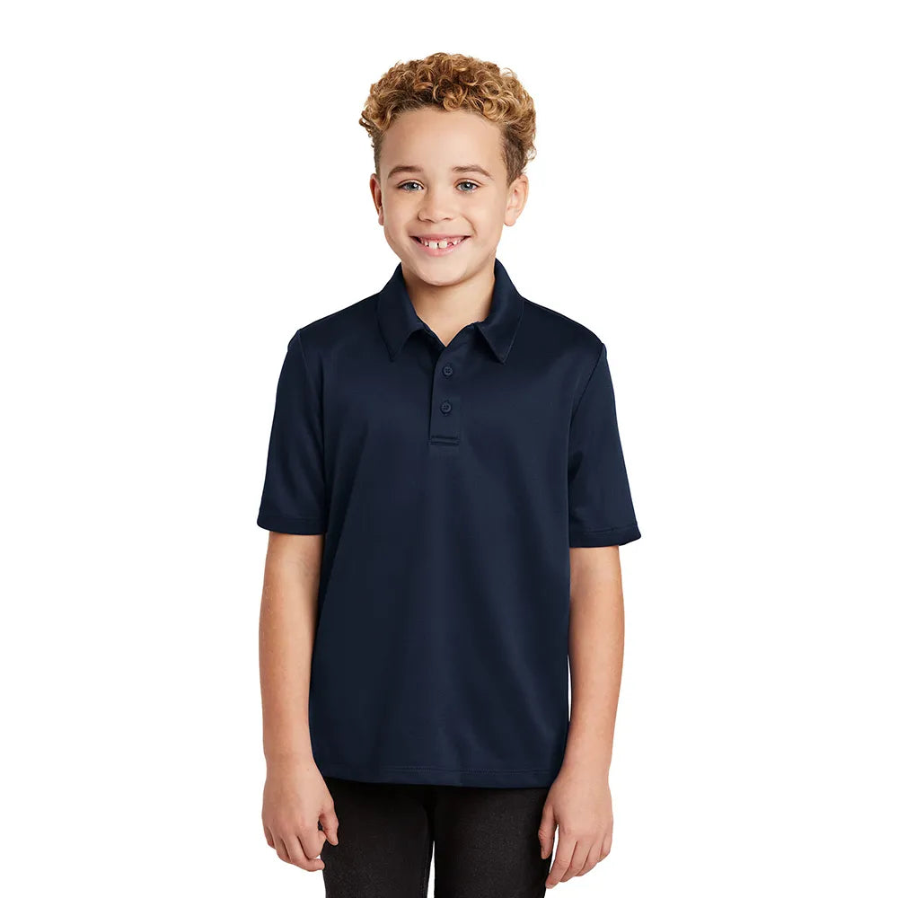 Port Authority Youth Silk Touch Performance Embroidered Polo