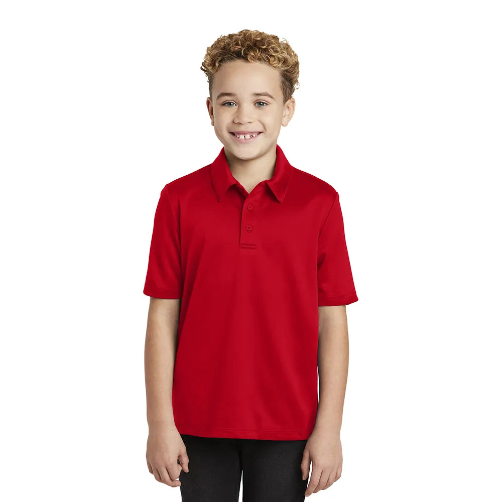 Port Authority Youth Silk Touch Performance Embroidered Polo