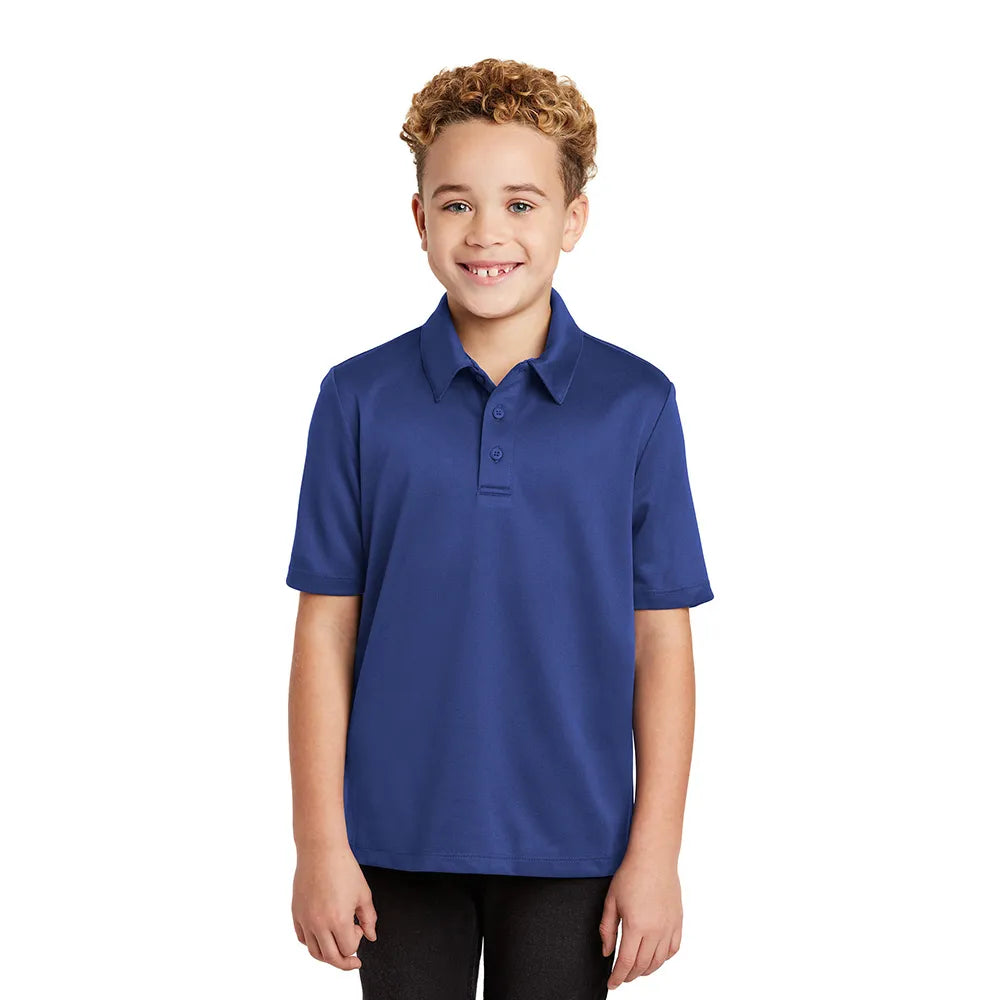 Port Authority Youth Silk Touch Performance Embroidered Polo