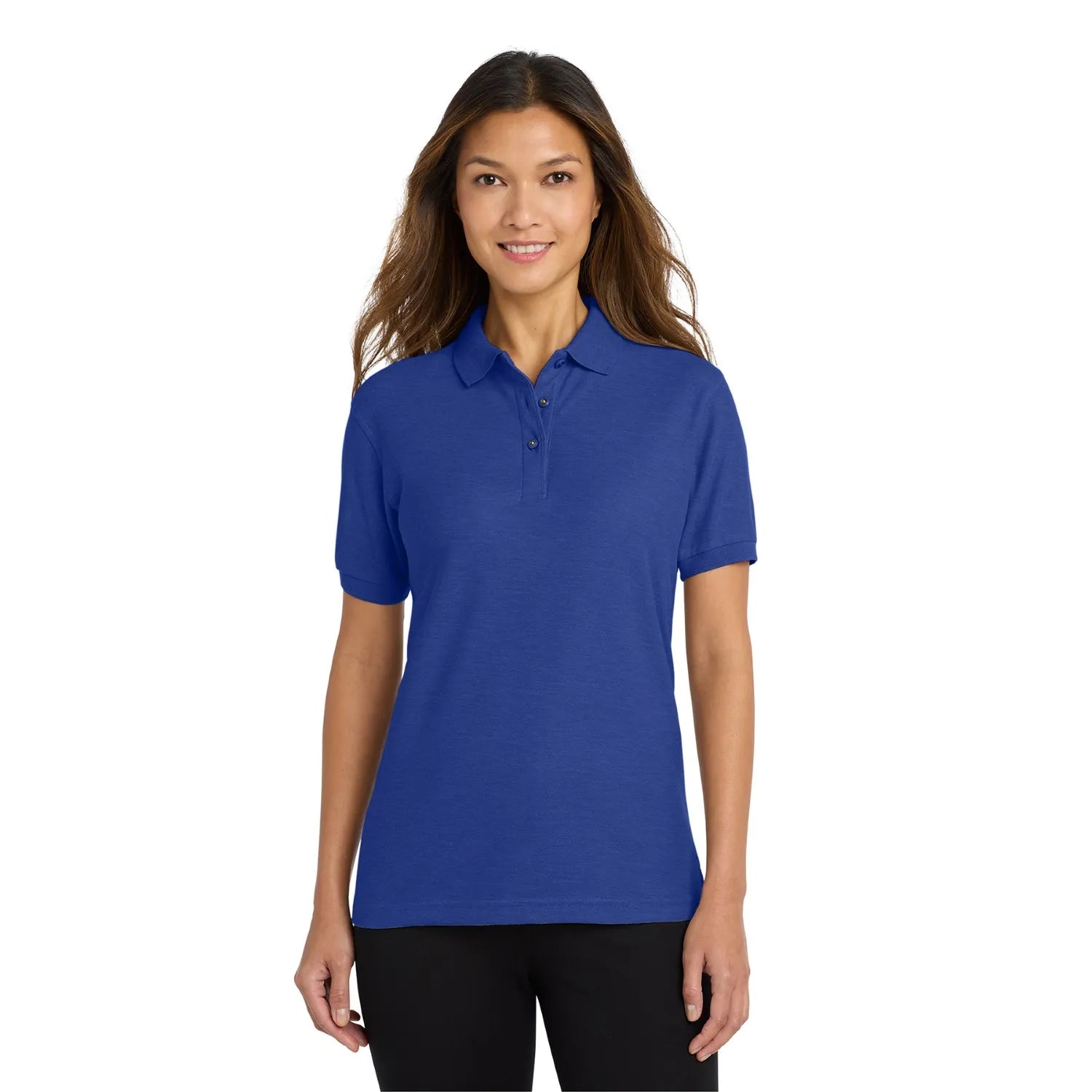 Port Authority Women's Silk Touch Embroidered Polo - Royal Blue