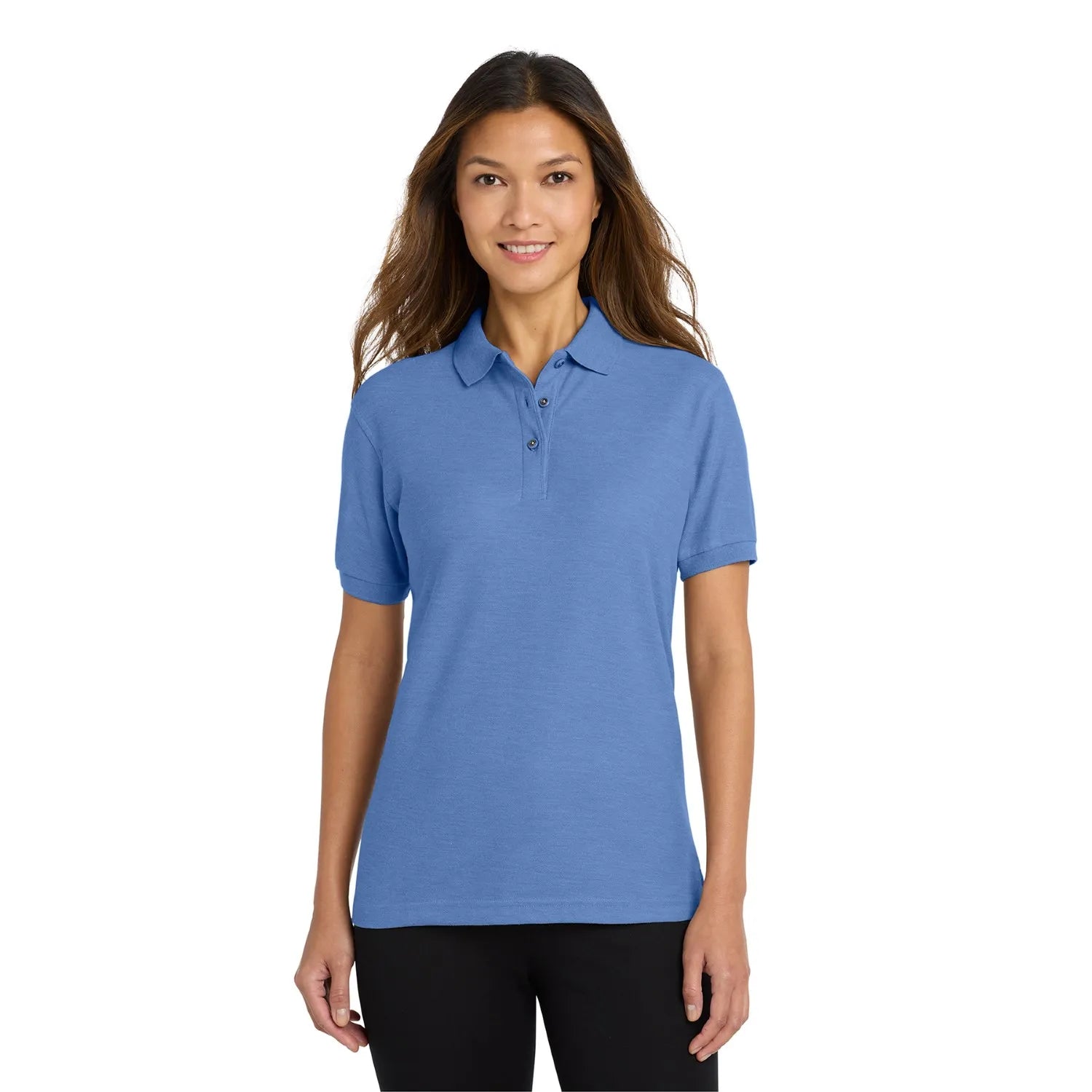 Port Authority Women's Silk Touch Embroidered Polo - Ultramarine Blue