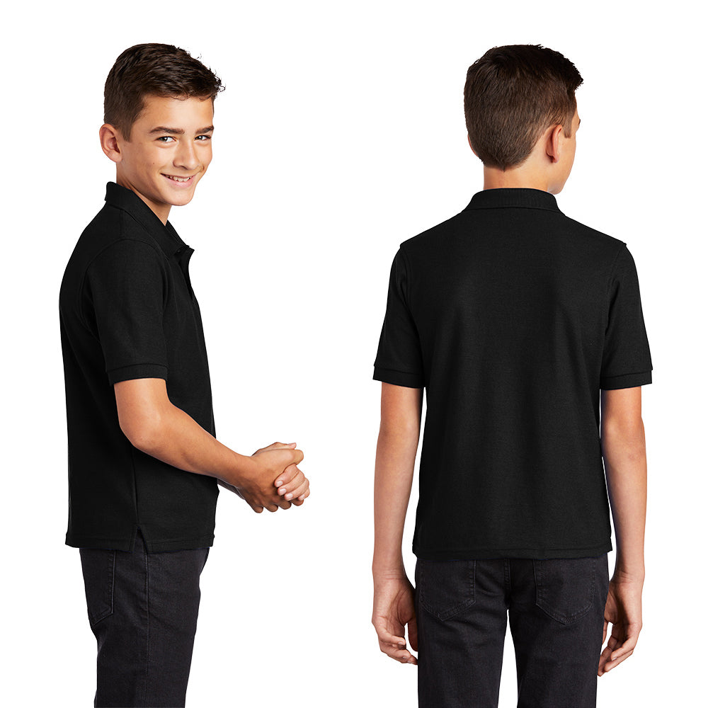 Port Authority Youth Silk Touch Embroidered Polo