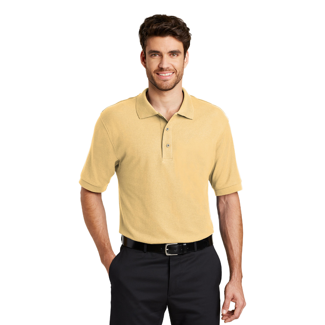 Port Authority Silk Touch Embroidered Polo - Lime Green (PMS 2285C)