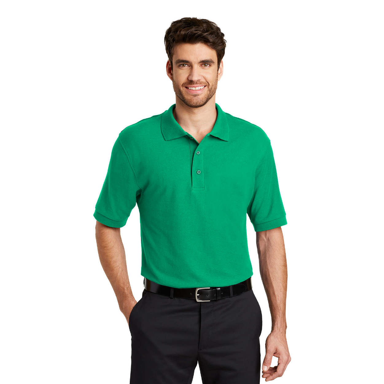 Port Authority Silk Touch Embroidered Polo - Red (PMS 187C)